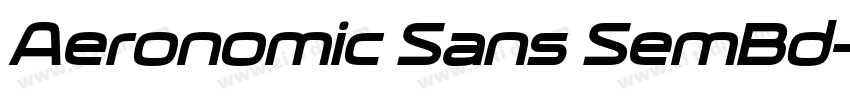 Aeronomic Sans SemBd字体转换 Aeronomic Sans SemBd字体转换